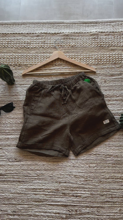 100% Premium Linen Shorts