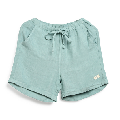 Linen Shorts for Women- Sage